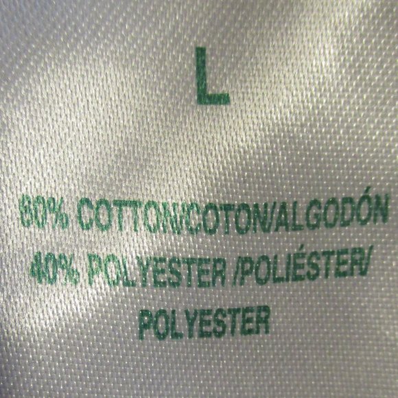 Lacoste Woman Large Red White Blue Front Pocket Casual Short Sleeve Shirt - Picture 5 of 5